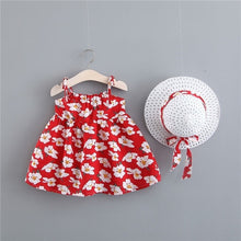 Load image into Gallery viewer, BNWIGE Baby Girls Dress With Hat